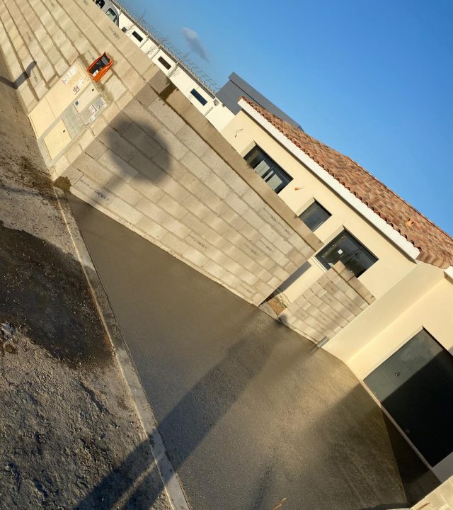 beton chape sol imprime mur parping cloture serignan valras plage